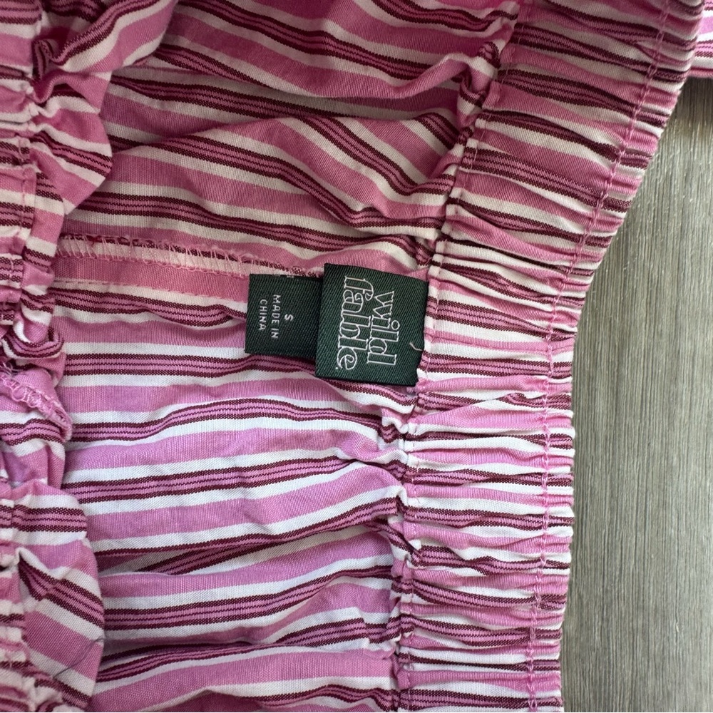 Wild Fable Pink and White Striped Pants - Picture 2 of 3